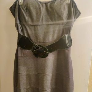 XL tube dress with belt